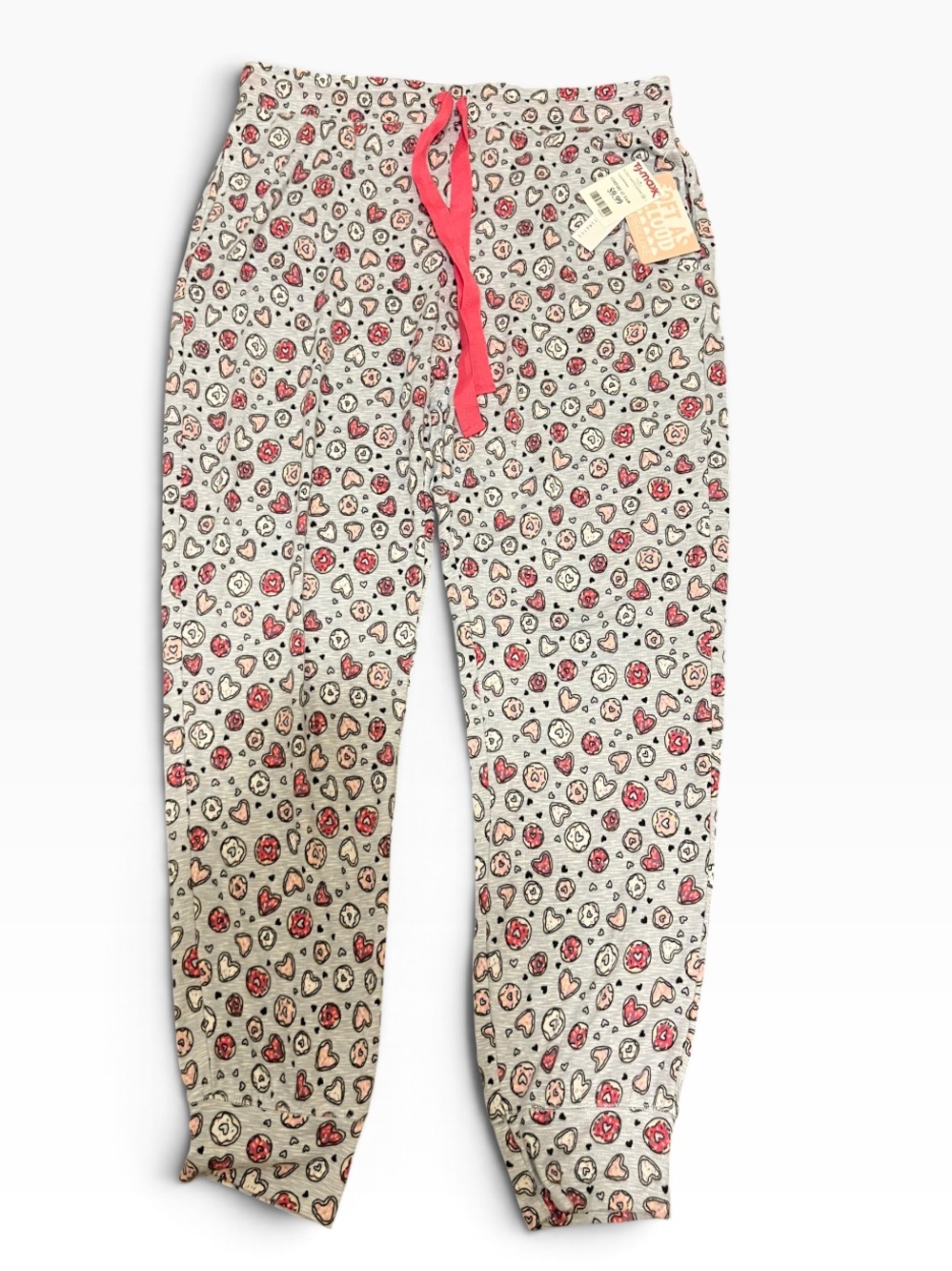 NEW Jaclyn Intimates Heart Emoji Jogger Pajama Pants Large